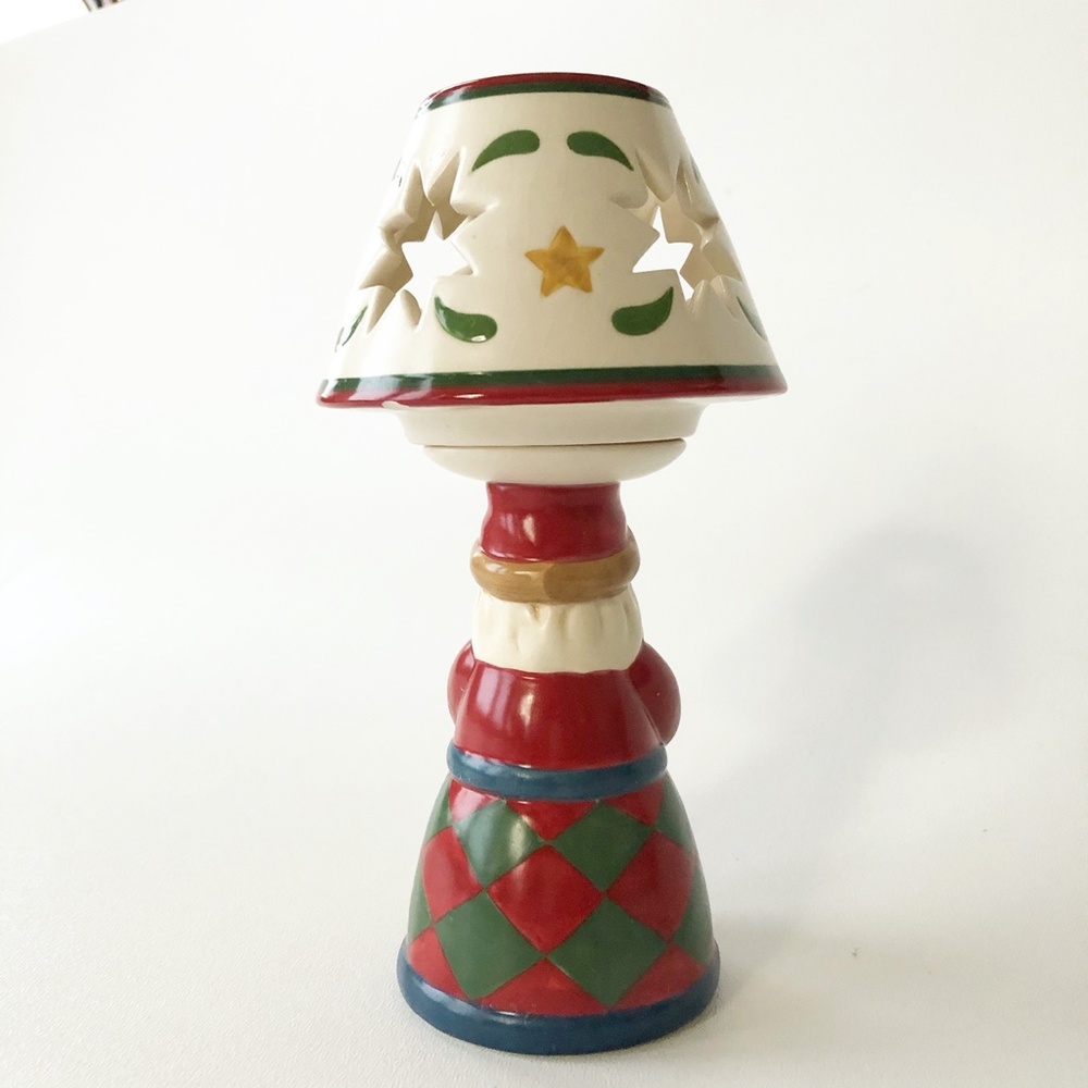 Jim Shore Heartwood Creek Santa Tea Light Lamp - Picture 2 of 12